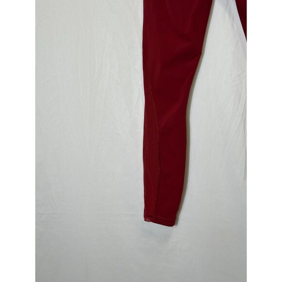 Lululemon Wunder Train High Rise Tights 25" Mesh Side Panel Size 6 Brick Red - Picture 2 of 5